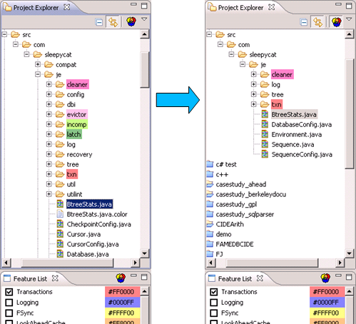 View in the file system